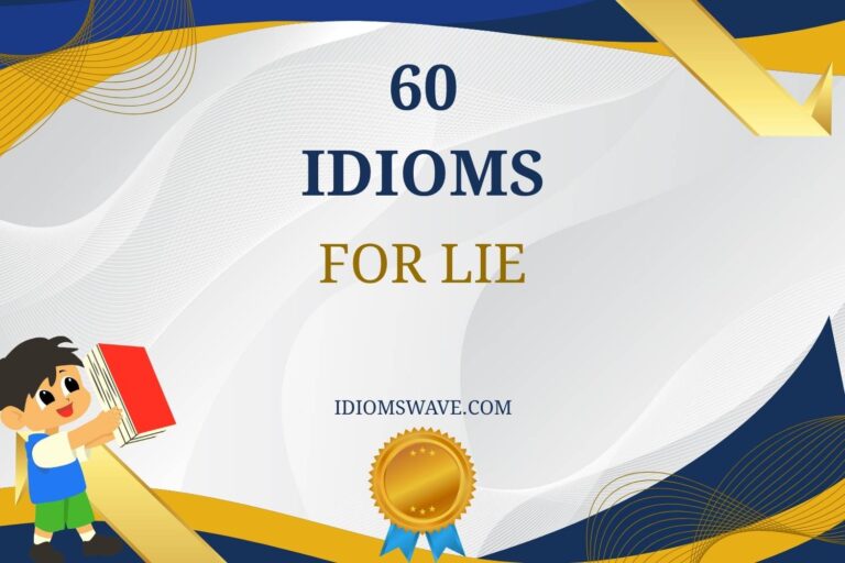 idioms for lie