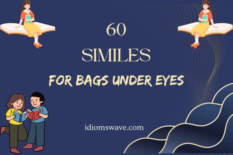 similes for bags under eyes