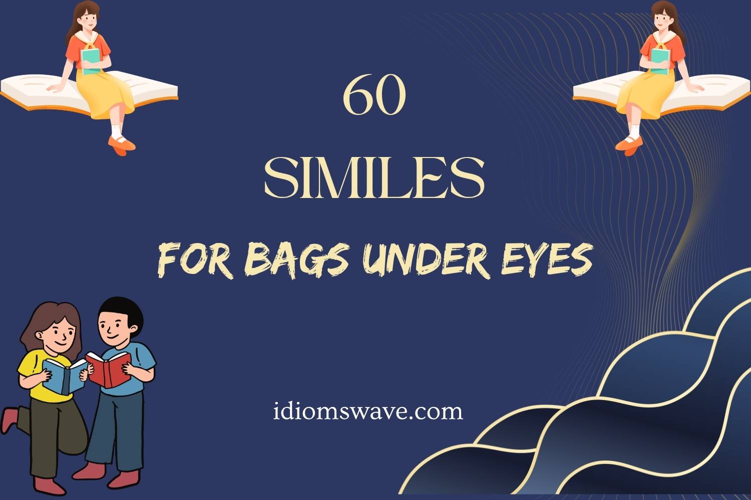 similes for bags under eyes