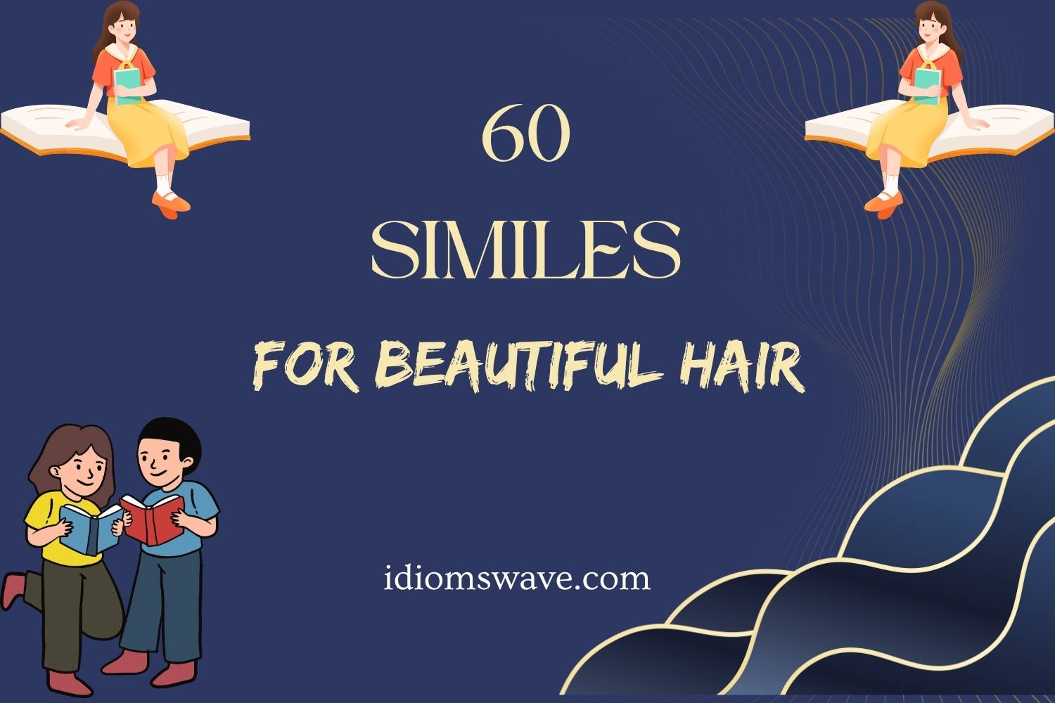 similes for beautiful hair